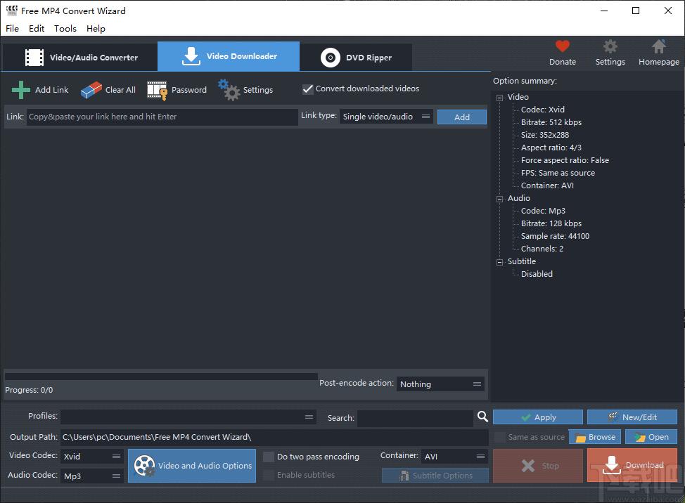 Free MP4 Convert Wizard下载,视频转换,视频下载,视频剪辑