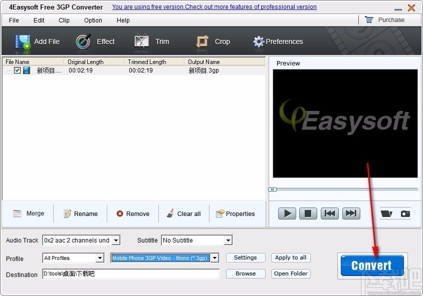 4Easysoft Free 3GP Converter下载,3GP视频格式转换器