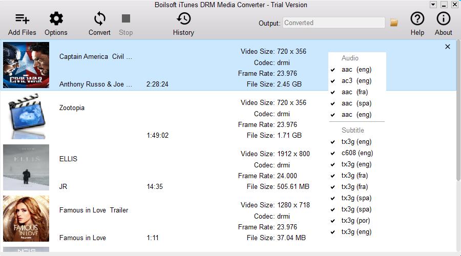 BoilsoftiTunesVideoConverter,视频转换.