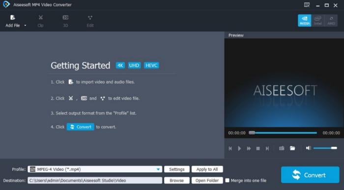 AiseesoftMP4VideoConverter,视频转换.